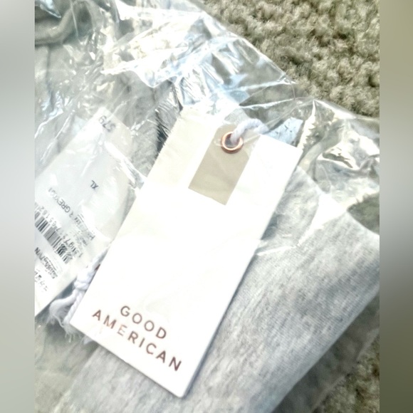 GOOD AMERICAN Super Stretch Tank Womens's Bodysuit Heather Grey Size XL BNWT - Picture 5 of 10